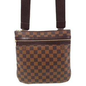 Louis Vuitton Damier Ebene Brown Pochette Bosphore Shoulder Bag